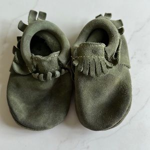 Freshly picked camo moccasins